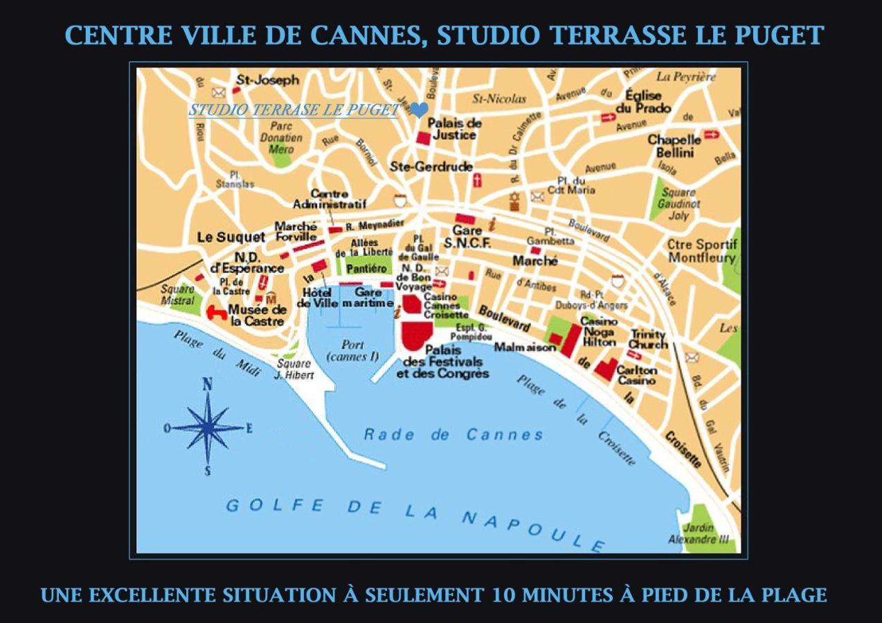 Studio Terrasse Cannes Exterior foto